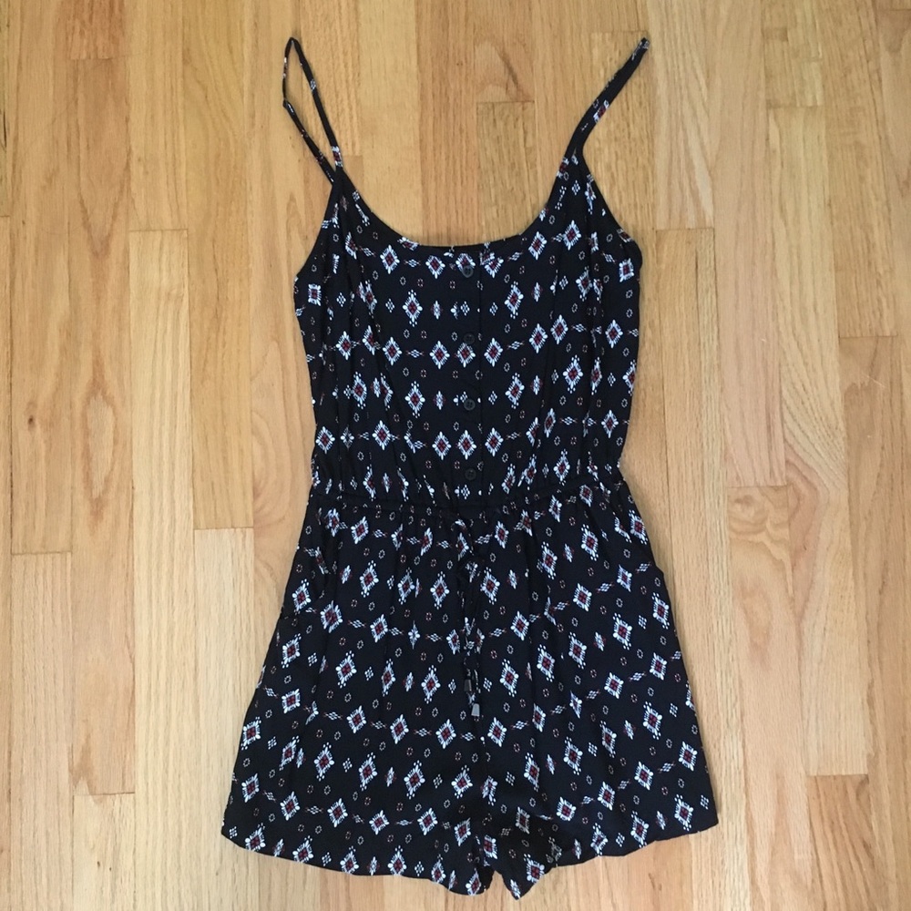 Black Summer Romper